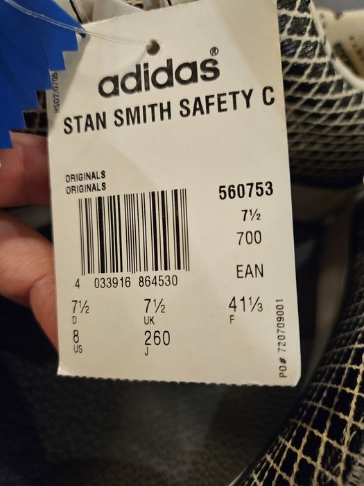 Buty trampki Adidas Stan Smith Safety C na rzepy limitowana edycja