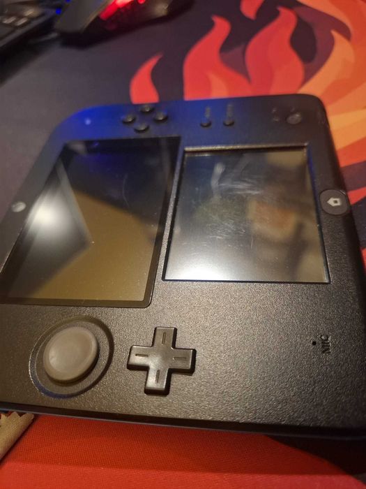 nintendo 2ds mariokart 7 com caixa, encartes e jogo de origem