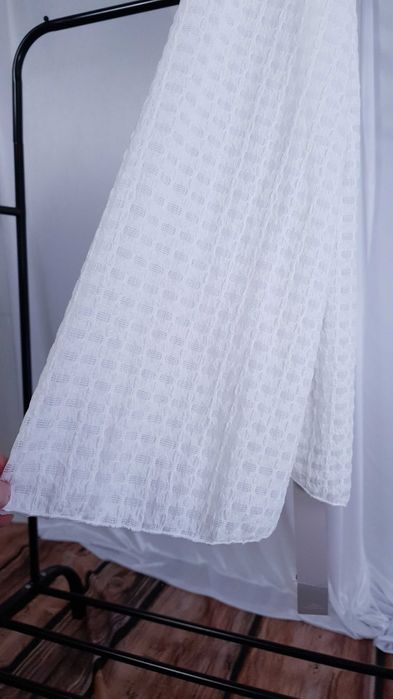 Koszula Damska Biała Oversize Teksturowana Casual Missguided S 36