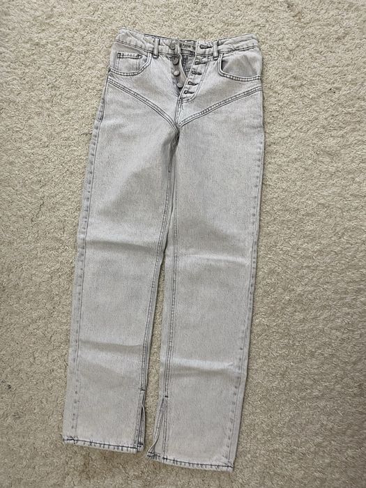Джинси біло-сірі xs/або невеличка s