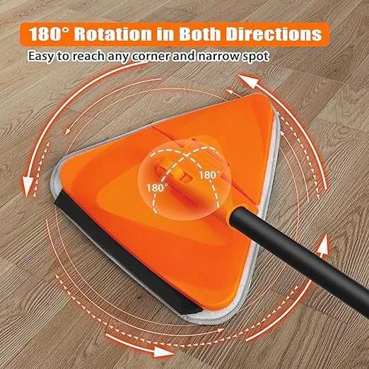 Mop obrotowy ścienny JEHONN + 6 nakładek