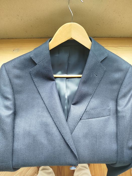 Sport coat de lã azul, 46