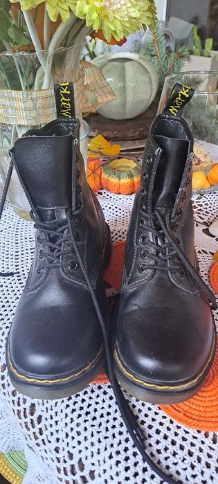 Glany Buty wysokie w stylu Dr Martens Roz 39