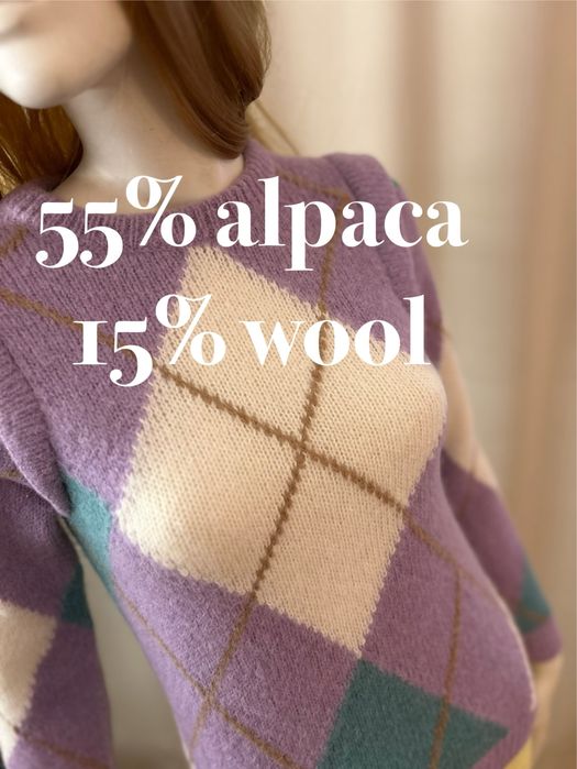Sezane sweterek welna alpaca