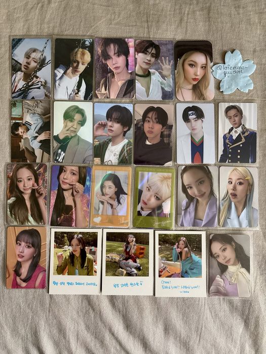 Офіційні карти TWICE, TXT, Sf9, Enhypen, Sunmi, кпоп
