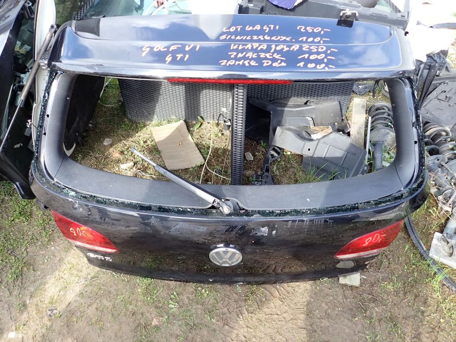 VOLKSWAGEN GOLF VI GTI KLAPA BAGAŻNIKA NA CZĘŚCI ZAMEK MECHANIZM