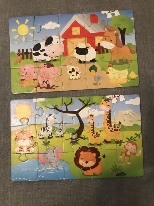 Puzzle zoo i Farma