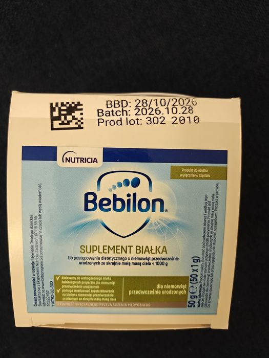Bebilon Suplement Białka, dla niemowląt przedwcześnie urodzonych, saszetki
