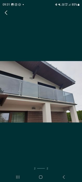 Balustrady szklane, wyroby ze szkła