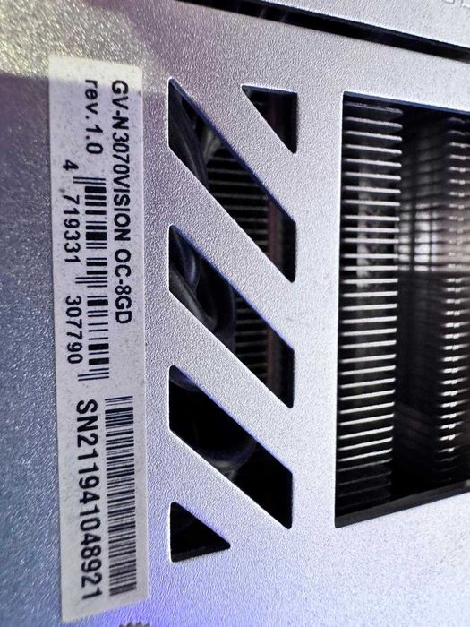 RTX 3070 Gigabyte OC VISION  8 GB 2 letnia BOX