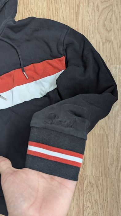 diesel hoodie black big logo