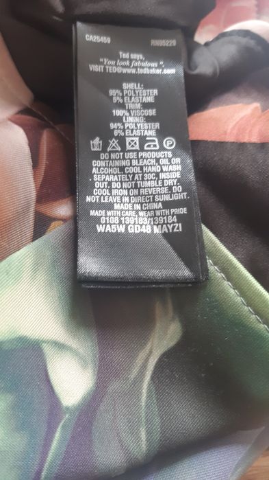 * TED BAKER * LONDON / Zjawiskowa sukienka