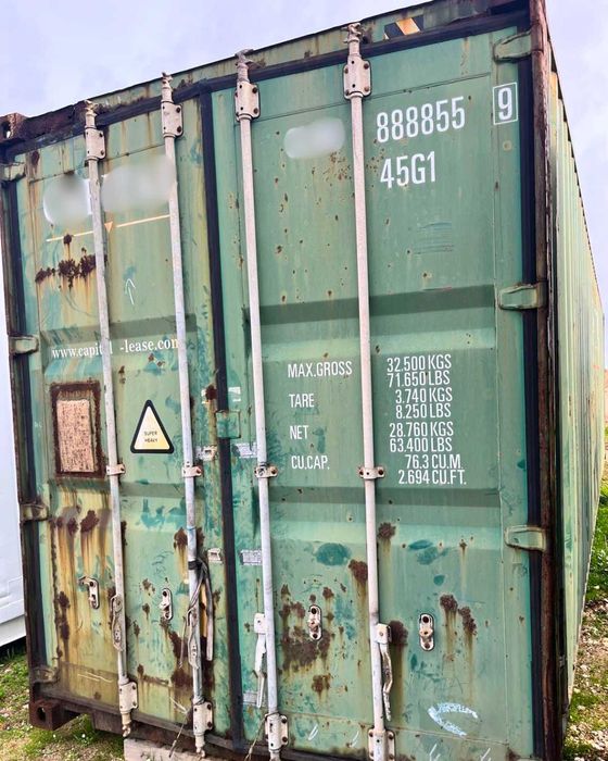 Contentor Marítimo 12 Metros Altura Extra (40 pés HC)