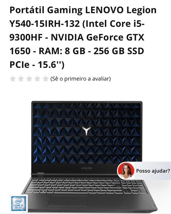 Portátil Gamer- Lenovo Legion Y540