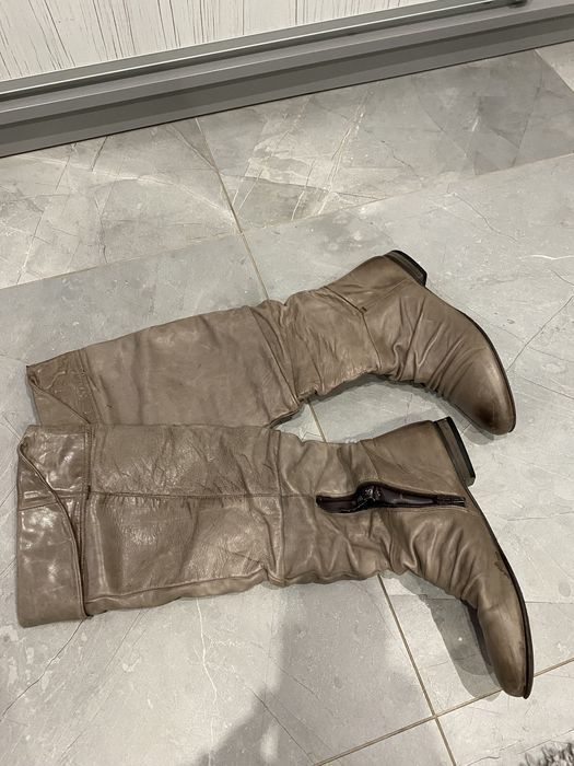 Buty dlugie skorzane
