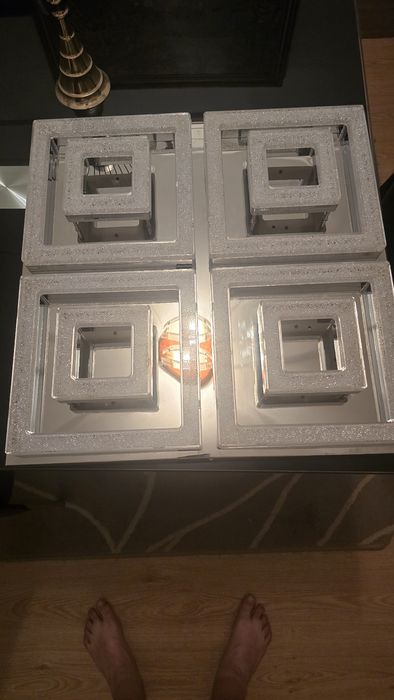 Candeiro led branco teto como novo