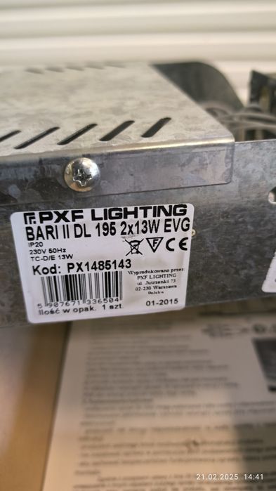 OPRAWA  BARI DL 195 2X13w (evg)
