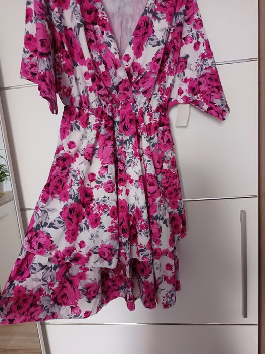 Sukienka damska w kwiaty nowa hit viral style new hot Basic must have retro vintage