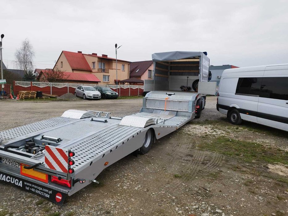 WYNAJEM  Naczepy Niskopodwoziowej! 2x Wciągarka. Pod Ciągnik Siodłowy