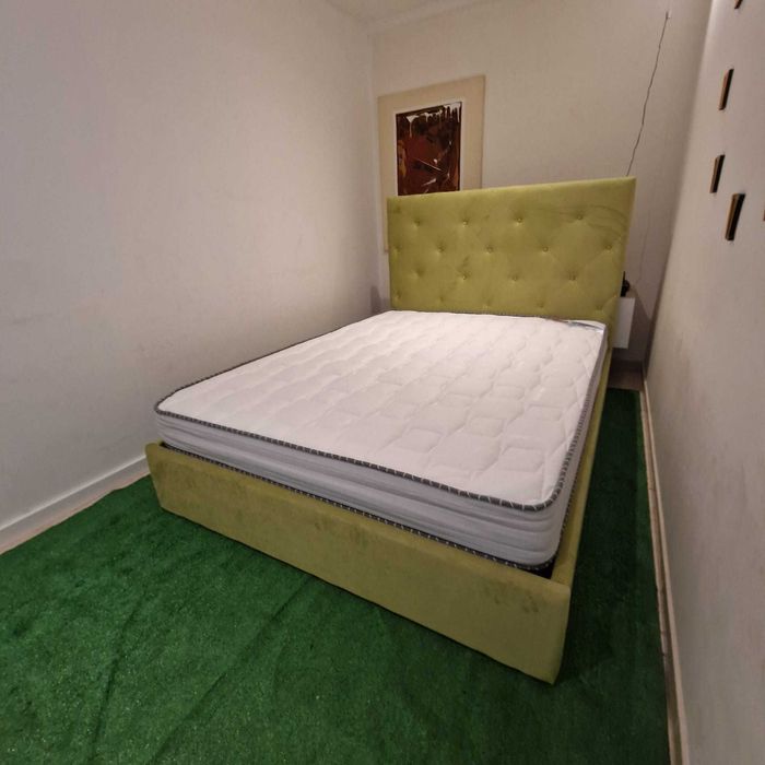 Camas de Casal Estofadas de Luxo 199€ Disp. em Várias Cores! 190x140m!