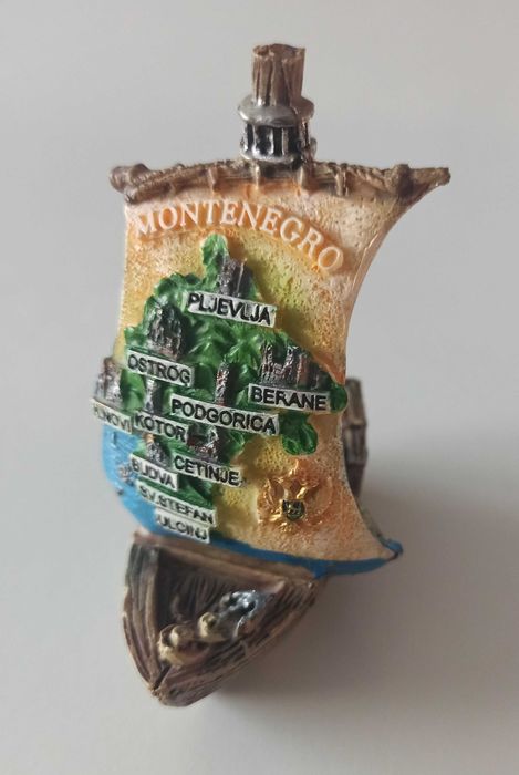 statek figurka Montenegro Czarnogóra 8,5 cm