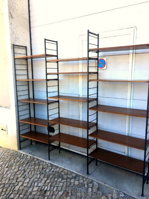 Estante tripla prateleiras olaio vintage 232comp X 30prof X2 m alt