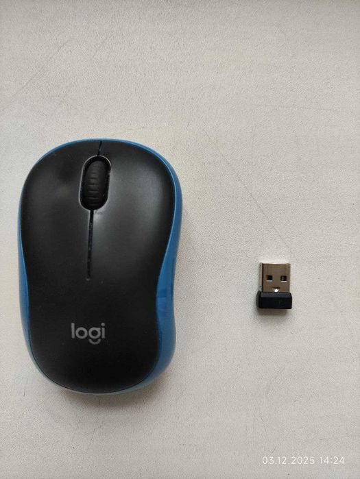 Миша Logitech M185 Wireless Blue