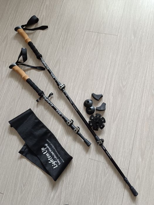 Super cena.Z duraluminium nowe kije trekkingowe. Wysoka jakość