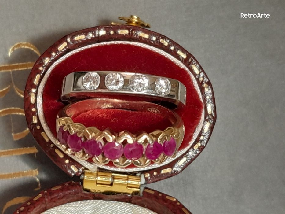 R.17 Pierścionek 3.64g Diamenty 0.4ct Złoto 585 WYCENA