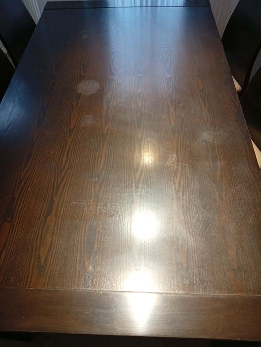 stół rozkładany skaja ecru