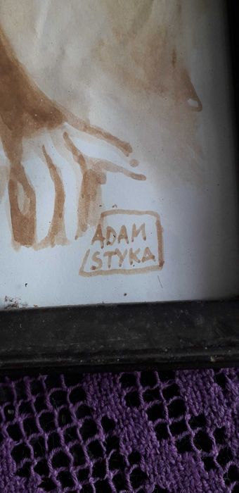 Adam Styka obraz akwarela