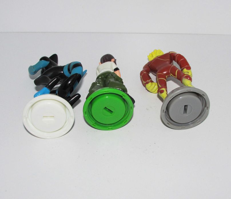 Ben 10 (4" PVC) Ben Tennyson + XLR8 + Heatblast