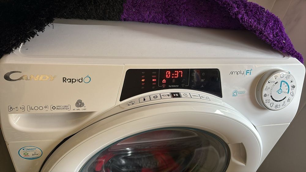 Máquina de lavar e secar candy