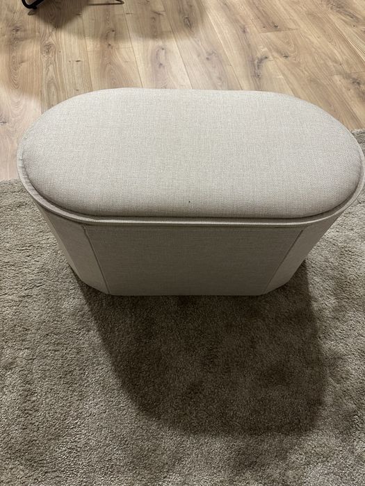 Pufe de arrumação com tampo de mesa