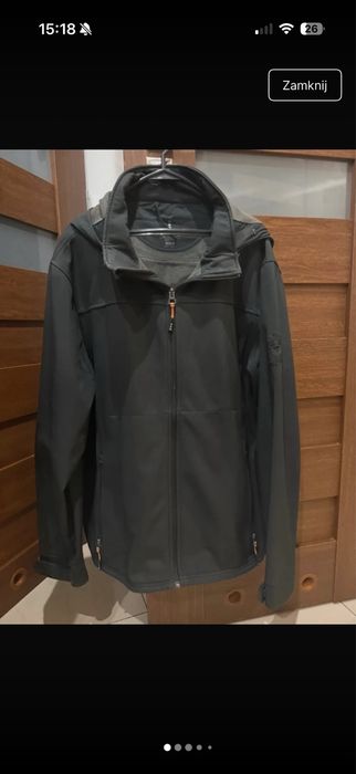 Czarna kurtka męska typu softshell Elevate Life Langley rozmiar XL