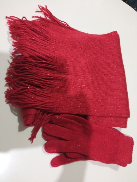 Комплект шарфик та рукавички