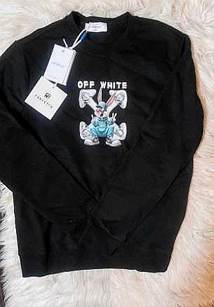 Off white bluzy męskie bawelniane S M L