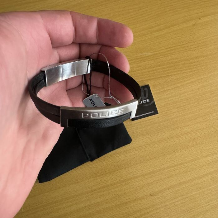 Pulseira Police Couro