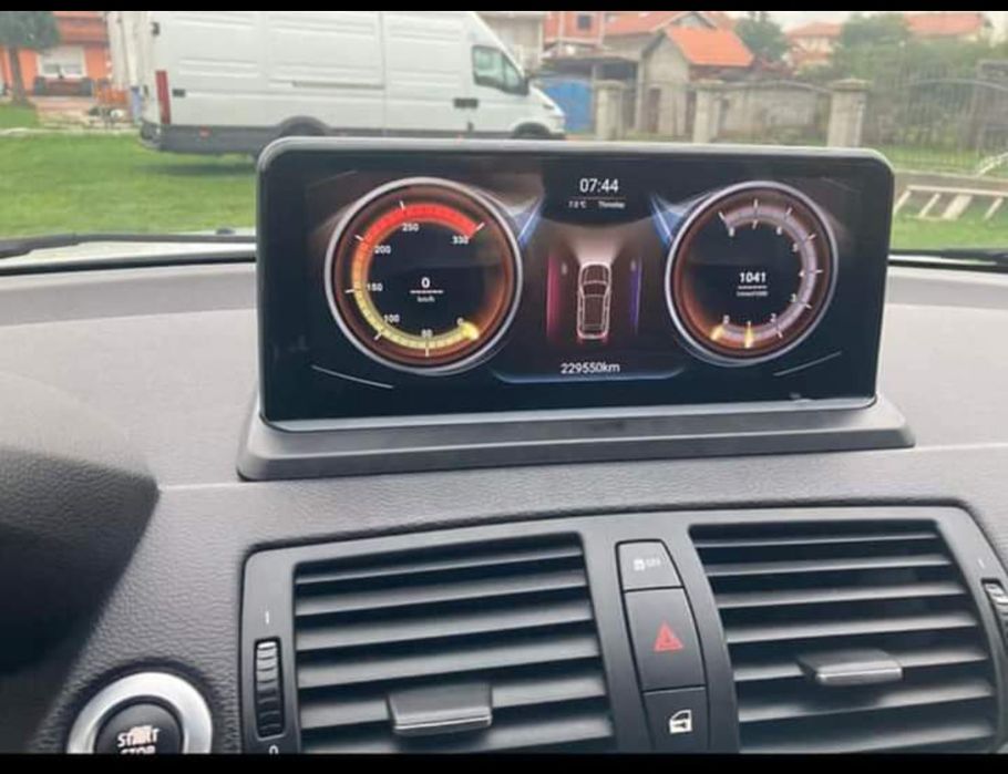 Tela Android 14  com GPS BMW E81 E82 E87 E88 + Idrive