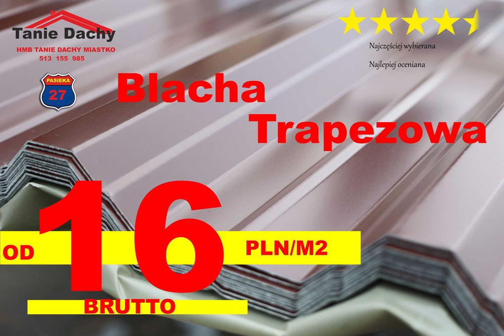 Blacha trapezowa T14 T18 kolor cena brutto