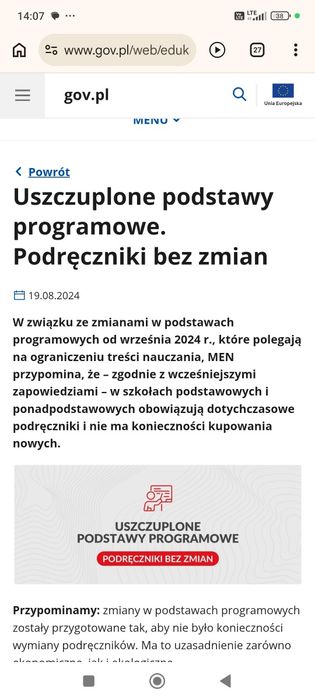 Podręcznik Ponad słowami zakres podstawowy i rozszerzony cz. 1 kl. 1