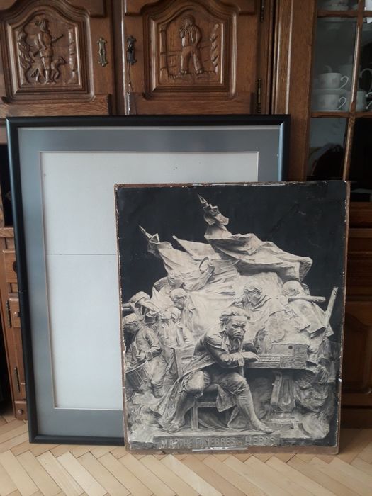 Duży stary obraz tyt. Marche Funebres  in heros
