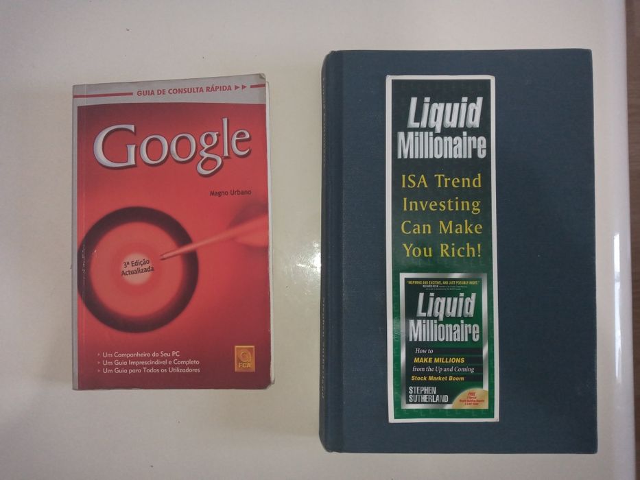 Vendo 2 livros Google de Magno Urb. e Liquid Millionare de Stephen Su.