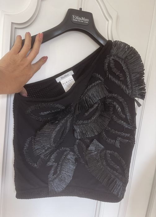 MAX MARA piękna bluzka asymetryczna, na jedno ramię