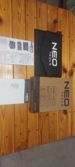 Портативний зарядний пристрій Neo Tools сонячна панель 15Вт, 2xUSB