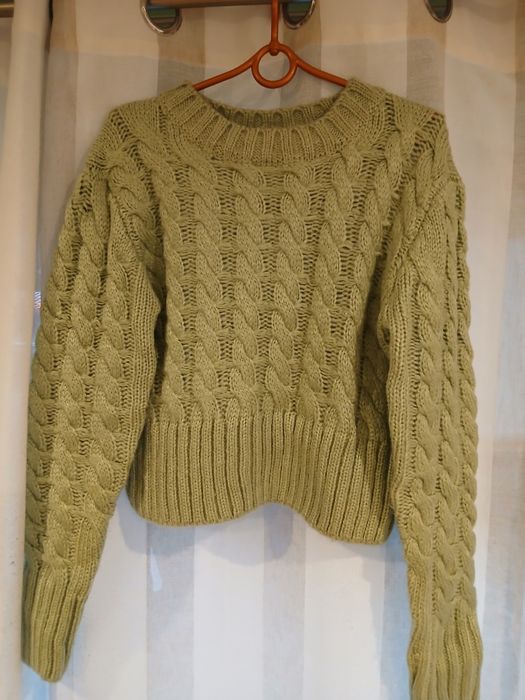 Sweter damski z warkoczami, Jasmine,nowy, S - ka,(7)