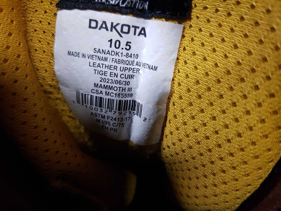 Buty robocze DAKOTA rozm 43,5 wkł 28,5 cm