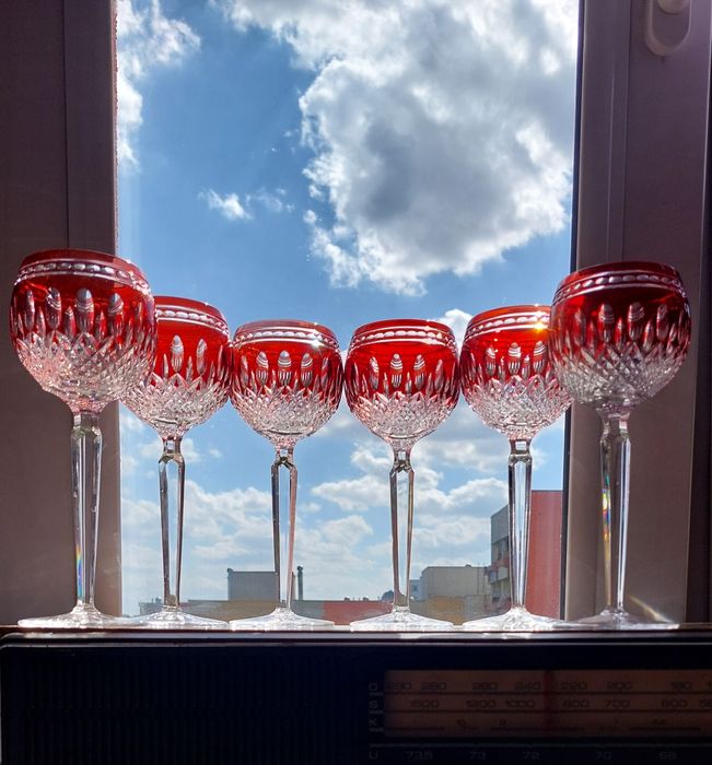 Kieliszki kryształowe Waterford Crystal Clarendon Ruby.