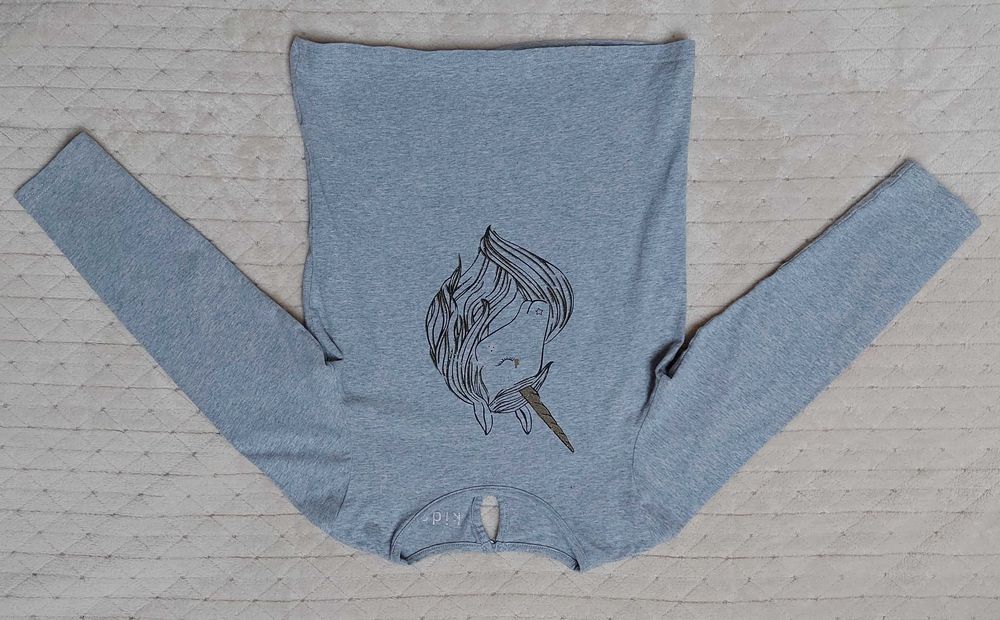 Bluzeczki 6-8lat(122-128cm) YD,Tchibo,Girls (3szt) Unicorns,Haft