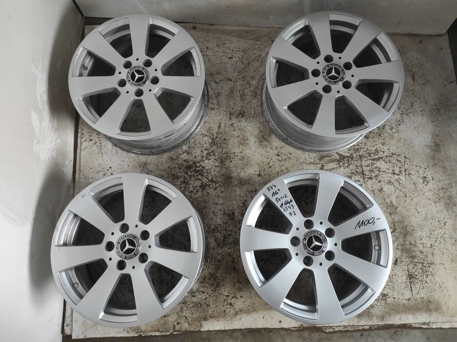 277 Felgi aluminiowe ORYGINAŁ MERCEDES R 16 5x112 otwór 66,6